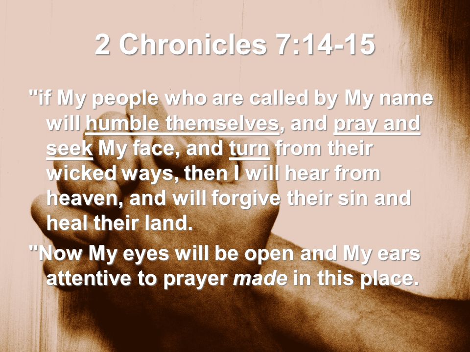 Day Of Prayer March 20 Chronicles 714 15 If My People Who