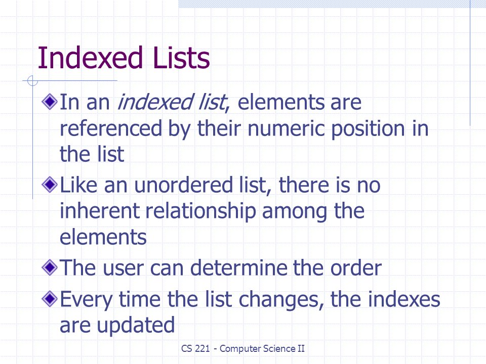 Lists Based on content from: Java Foundations, 3rd Edition. - ppt download