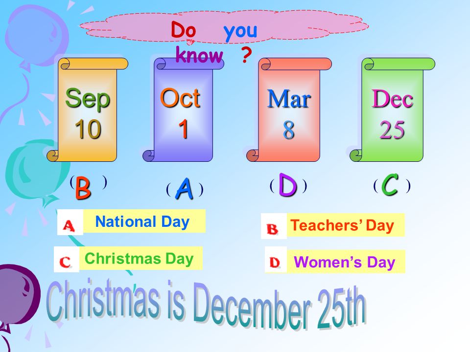 Can you guess . There is a special holiday. It is a western holiday.