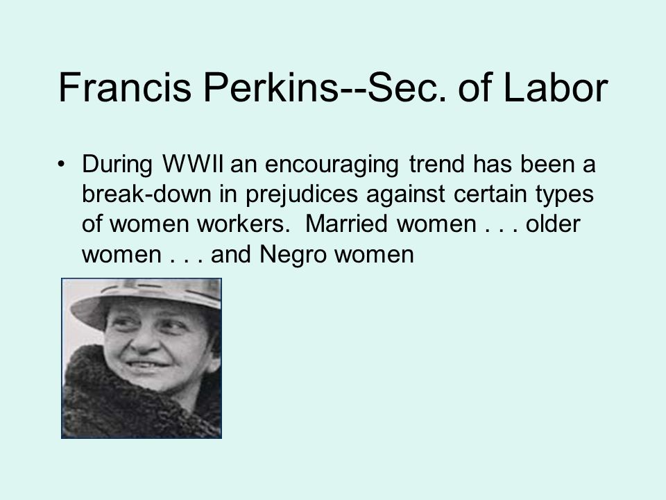 Francis Perkins--Sec.