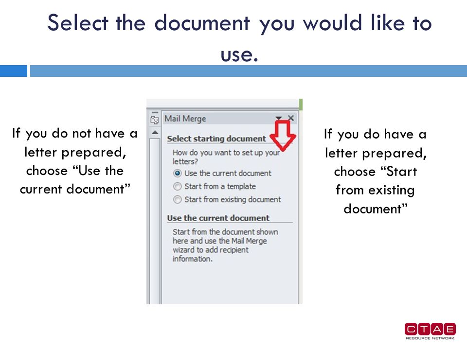 Select the document you would like to use.