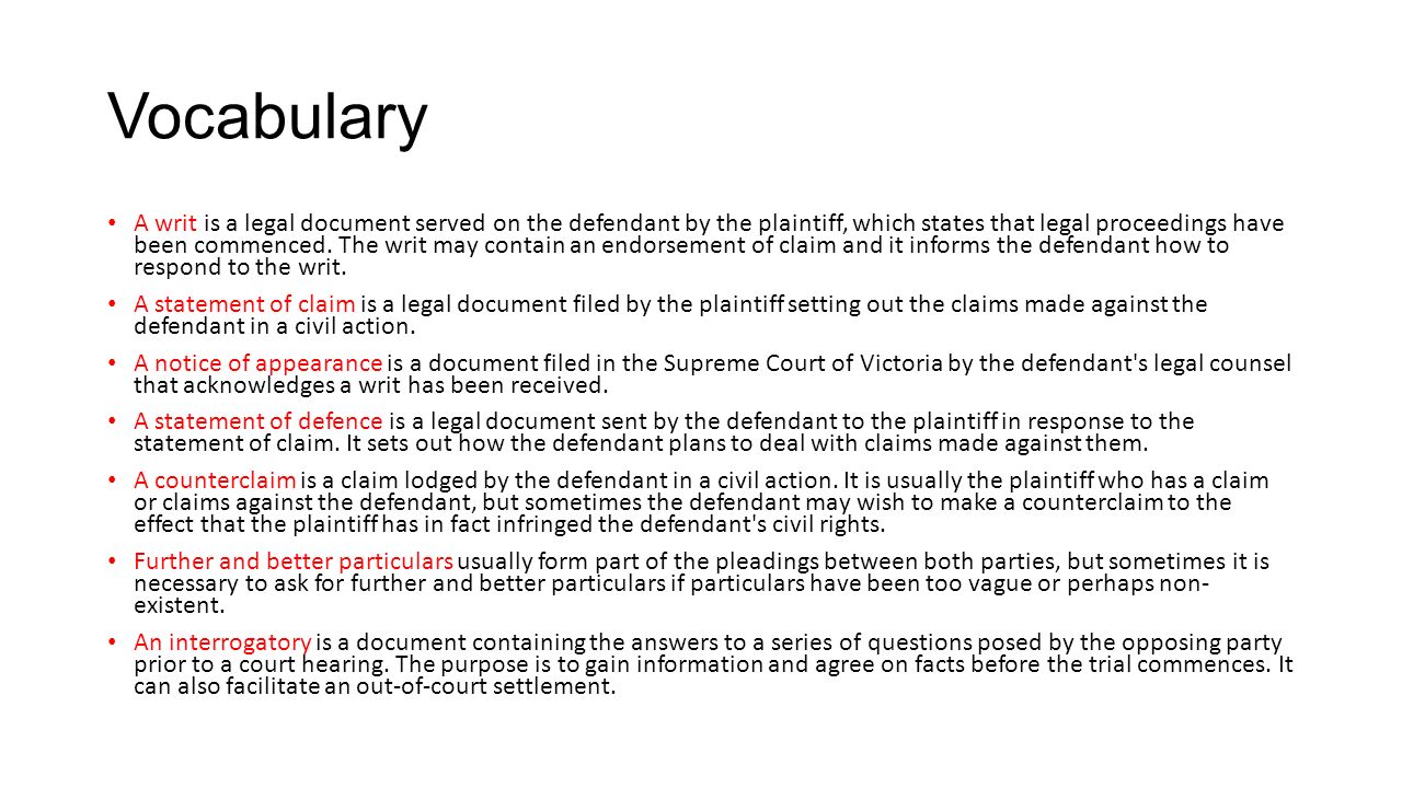 The defendant is who Rights of the defendant. Civil defendant The defendant is who Rights of the defendant. Civil defendant