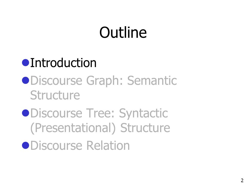 Aspects of Japanese discourse structure