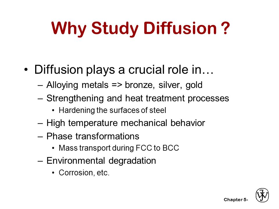 Chapter 5- Why Study Diffusion .