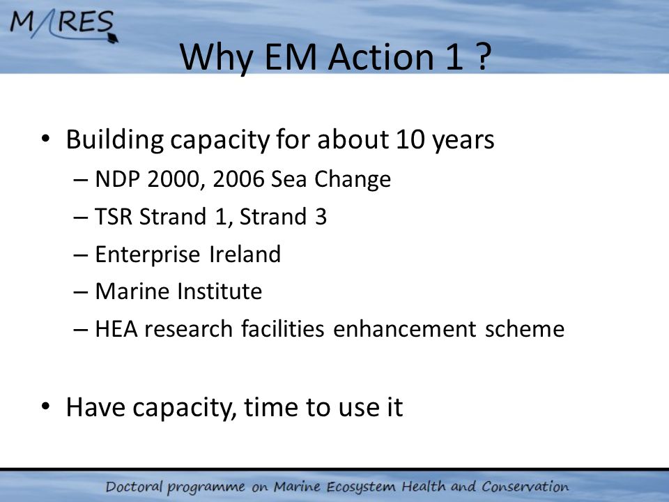 Why EM Action 1 .