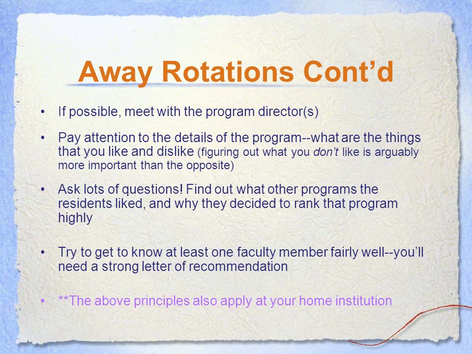 the fourth year everything you need to know to have a away rotation letter of recommendation