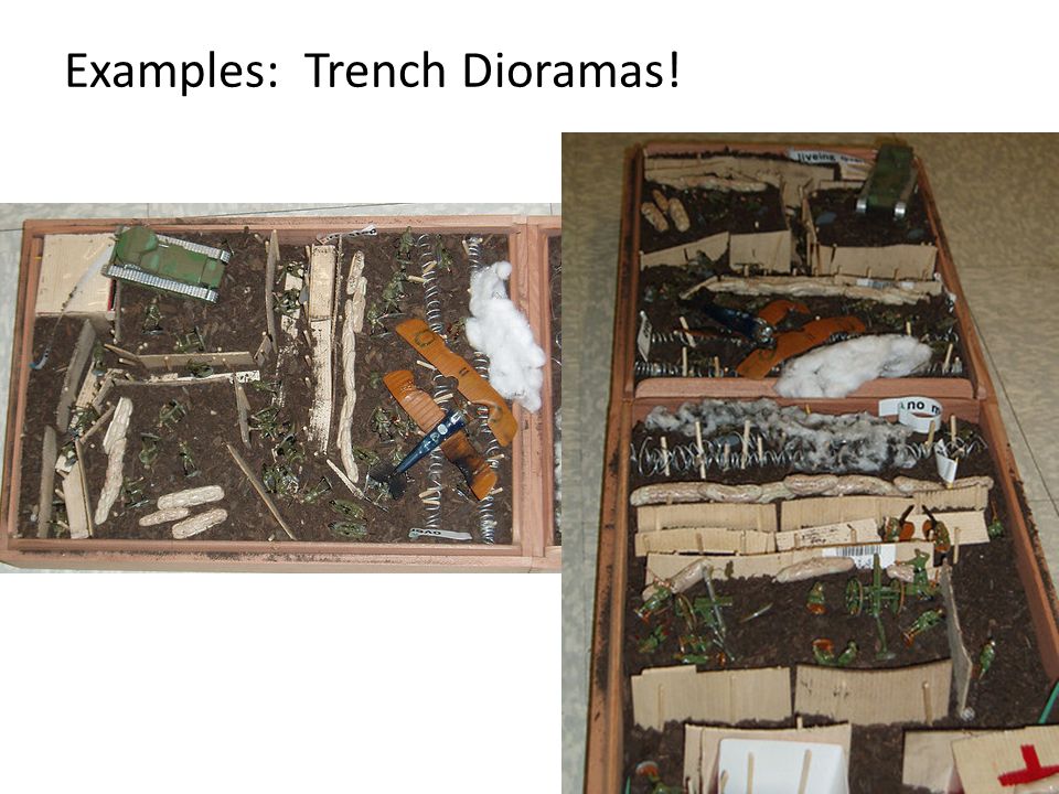 Examples: Trench Dioramas!