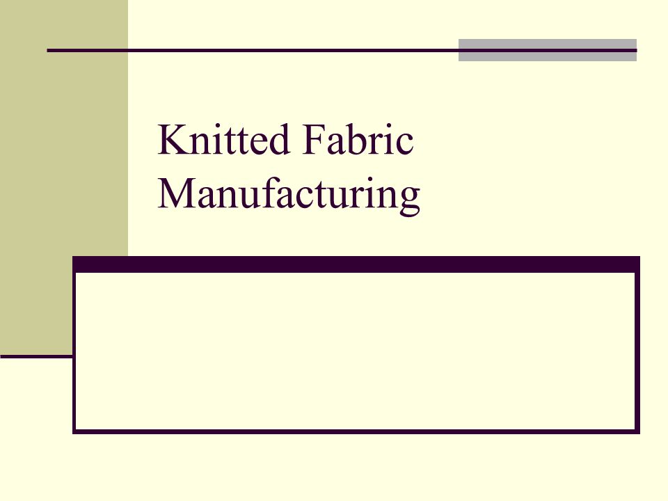 knitted fabric manufacturers