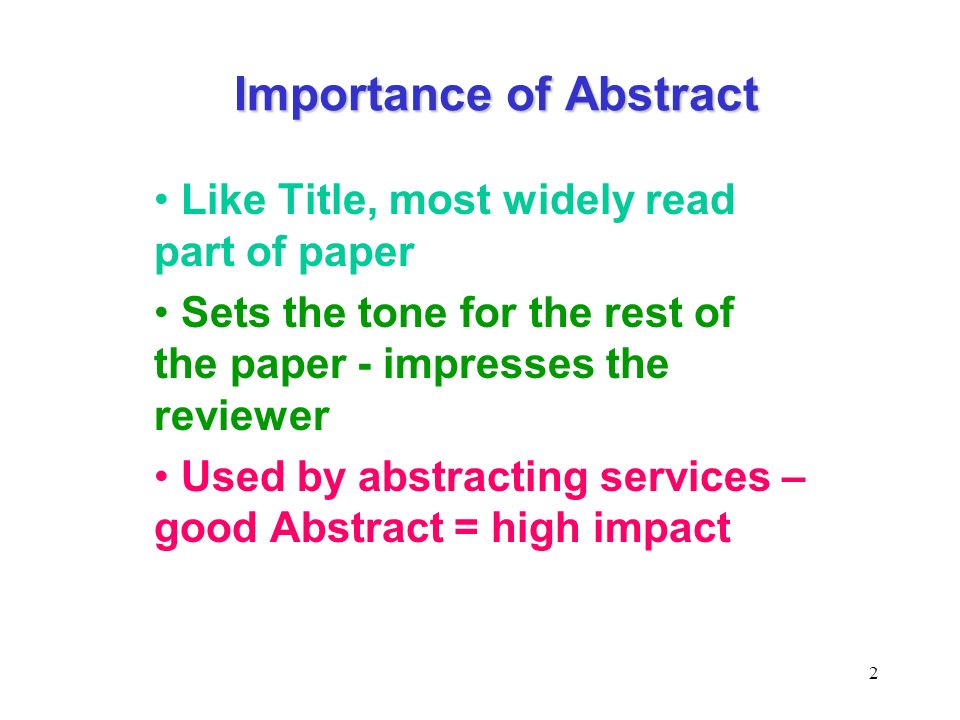 1 Writing Chemical Research Papers Abstracts Keywords And Highlights Ppt Download
