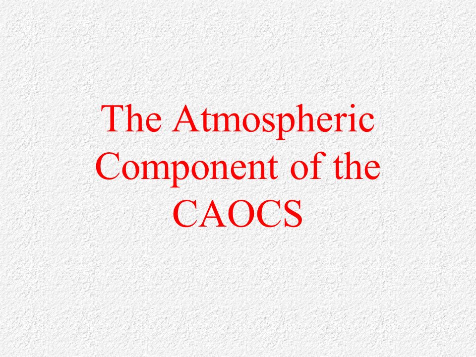 The Atmospheric Component of the CAOCS