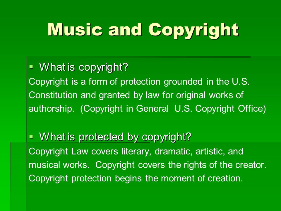 Copyright laws 2024 for music