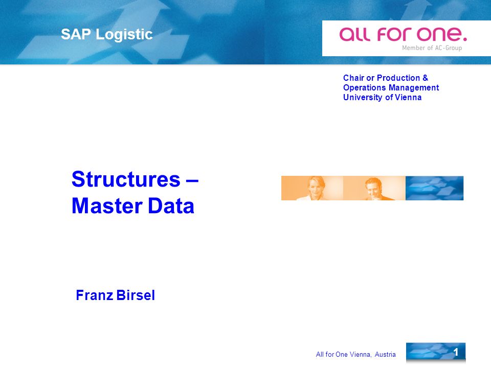 1 Sap Logistic Chair Or Production Operations Management