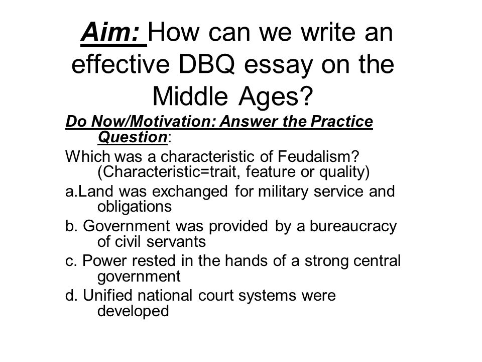Essay about middle ages