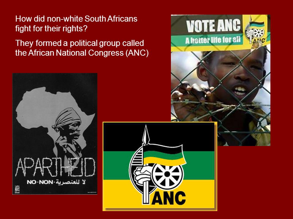 How did non-white South Africans fight for their rights.