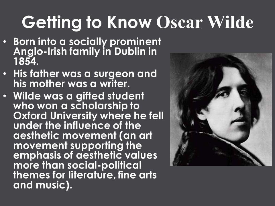A Brief Introduction to Oscar Wilde and The Picture of Dorian Gray “The  only way to get rid of temptation is to yield to it.” – Oscar Wilde. - ppt  download
