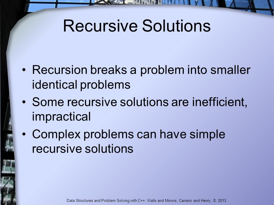 Data Structures and Problem Solving with C++: Walls and Mirrors ...