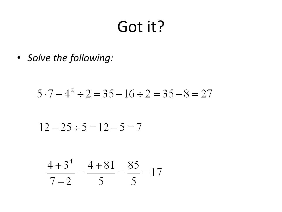 Got it Solve the following: