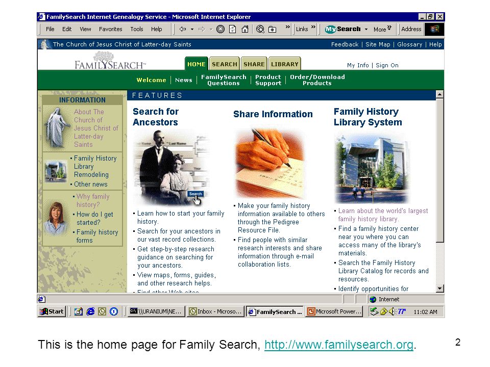 1 the family history library system general information education family history powerpoint presentation
