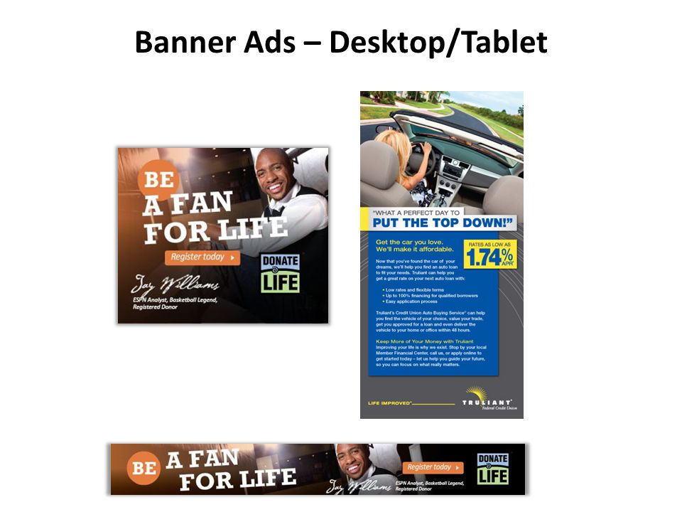 Banner Ads – Desktop/Tablet