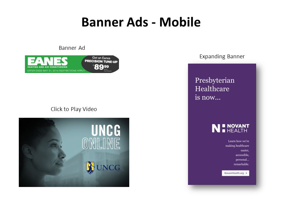 Banner Ads - Mobile Expanding Banner Click to Play Video Banner Ad