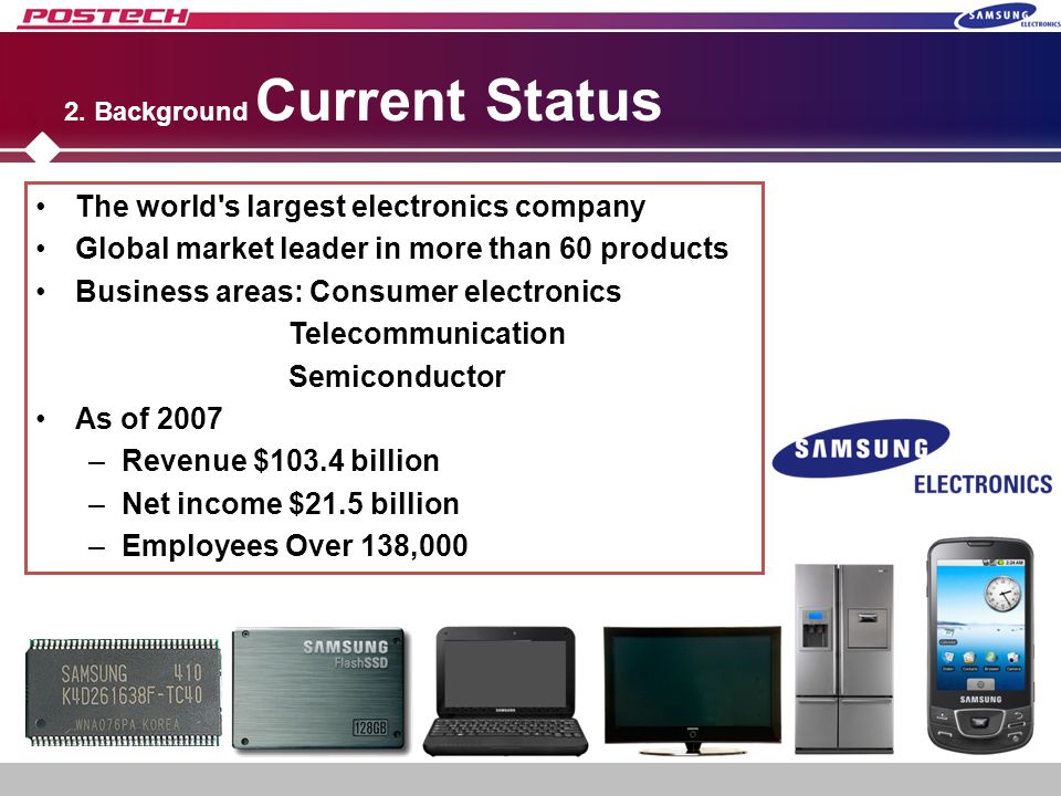 Quản lý chuỗi cung ứng (SCM - Samsung Electronics): Cùng với sự phát triển không ngừng của họ, Samsung Electronics cũng đang đẩy mạnh tiến trình quản lý chuỗi cung ứng để tiếp tục cải thiện chất lượng sản phẩm và đáp ứng nhu cầu ngày càng cao của khách hàng.