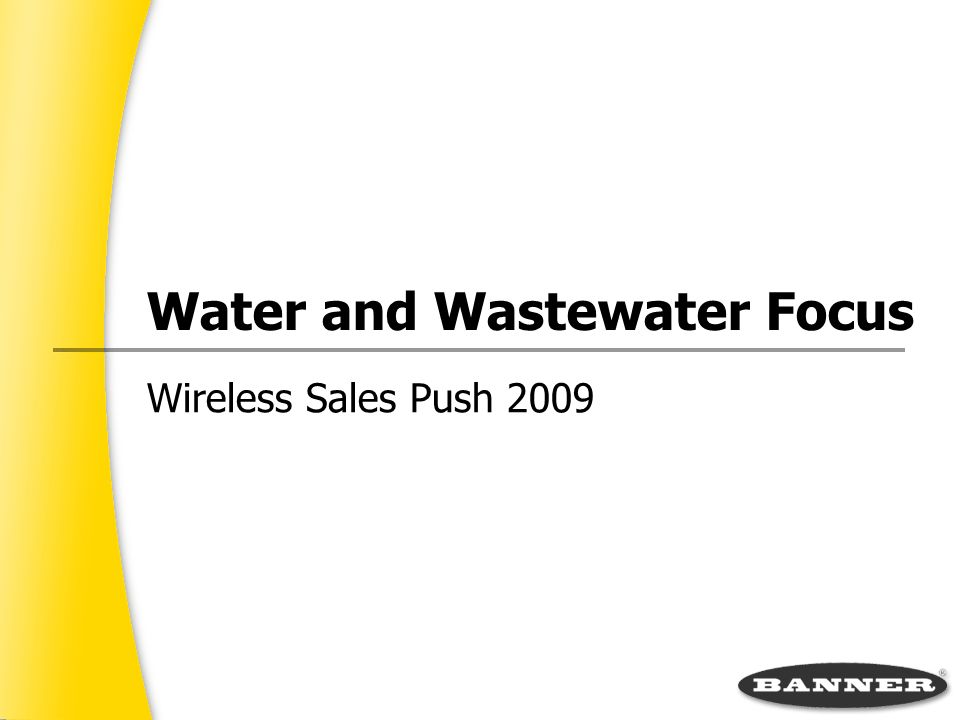 Water and Wastewater Focus Wireless Sales Push 2009