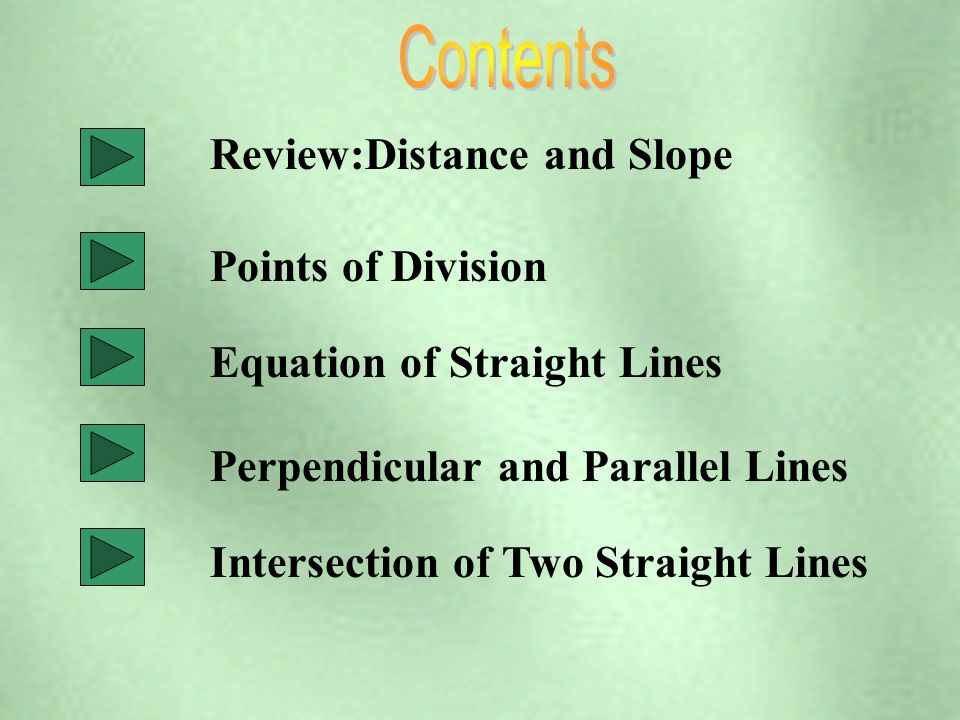 Distance Formula Slope Straight Line Drawing