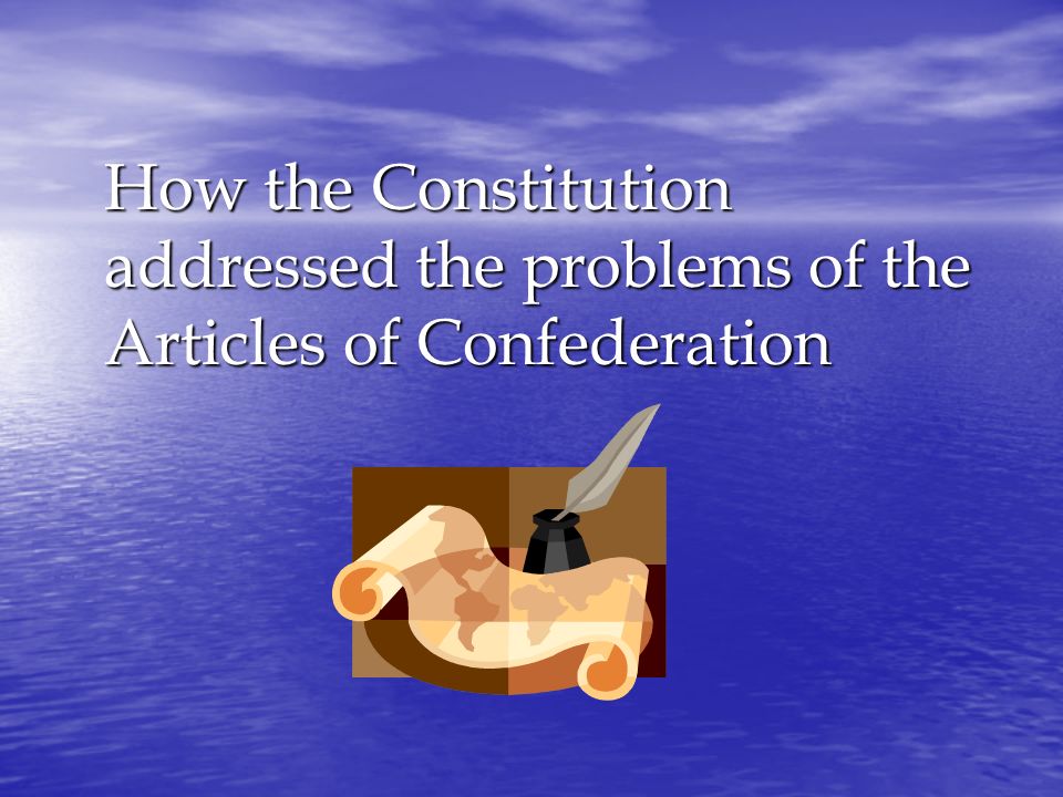 To the Constitution...