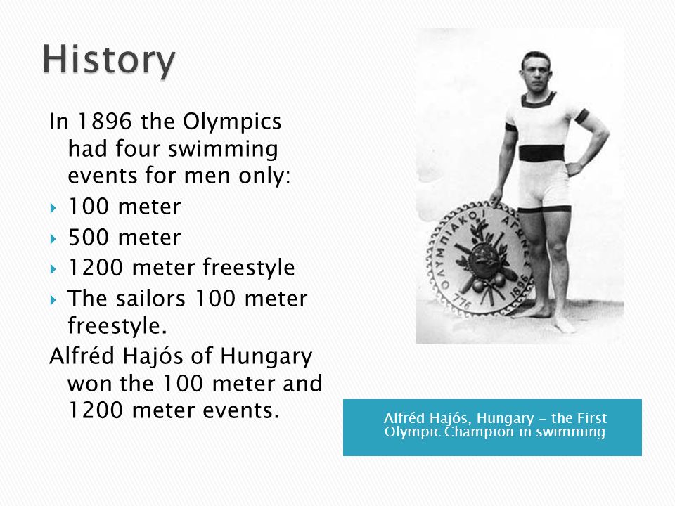 History of Olympic swimming