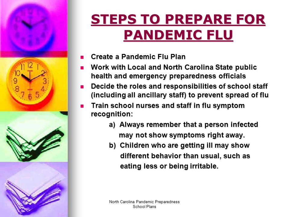 North Carolina Pandemic Preparedness School Plans North Carolina Pandemic  Preparedness SCHOOL PLANS. - ppt download