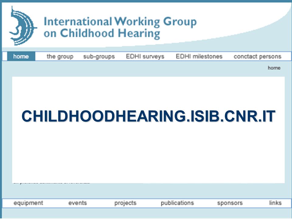CHILDHOODHEARING.ISIB.CNR.IT