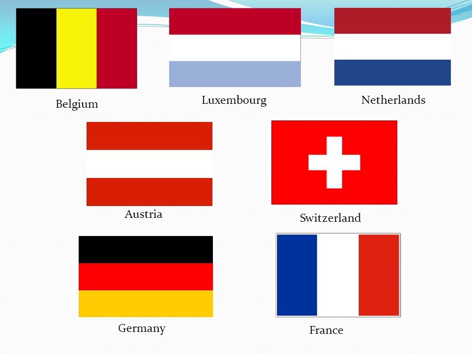 Countries Benelux Countries: Belgium, Netherlands, Luxembourg Alpine Countries: Austria, Switzerland Germany and France. - ppt download