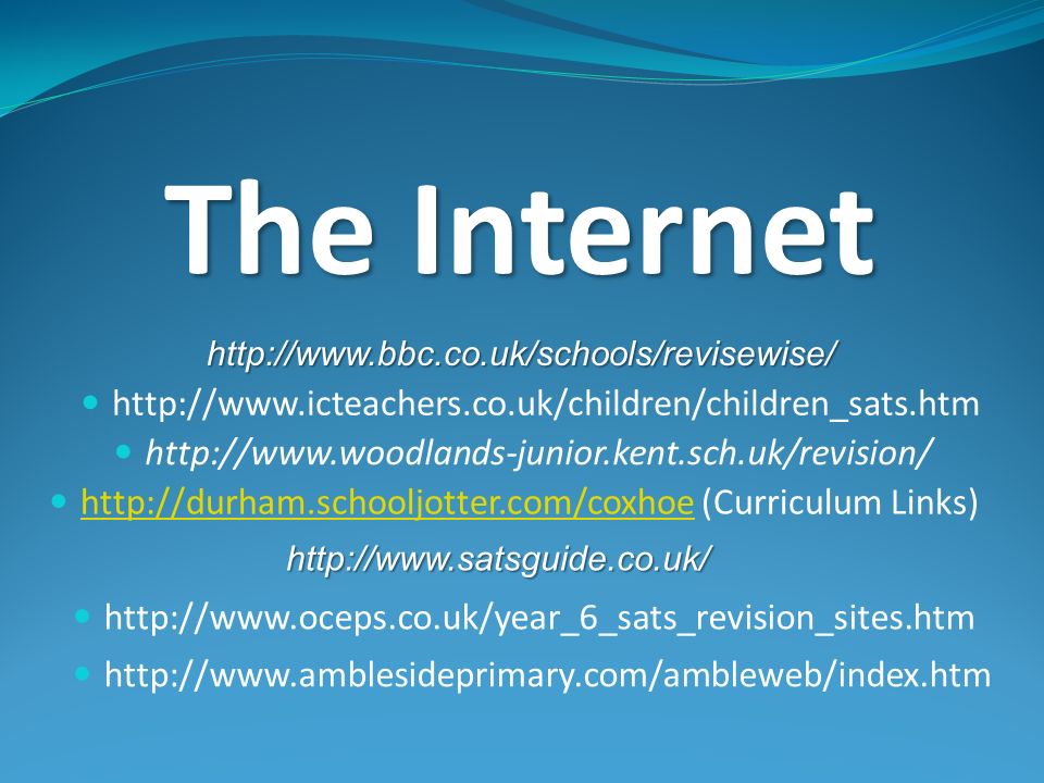 The Internet (Curriculum Links)
