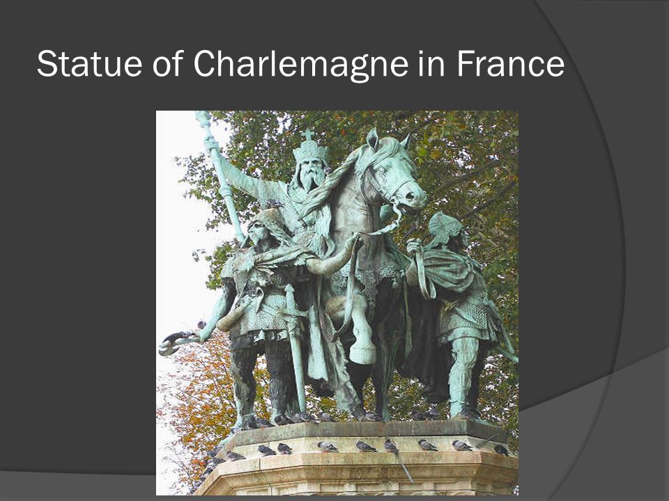 Statue of Charlemagne in France