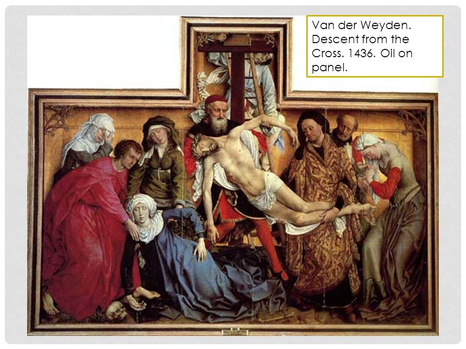 Van der Weyden. Descent from the Cross Oil on panel.