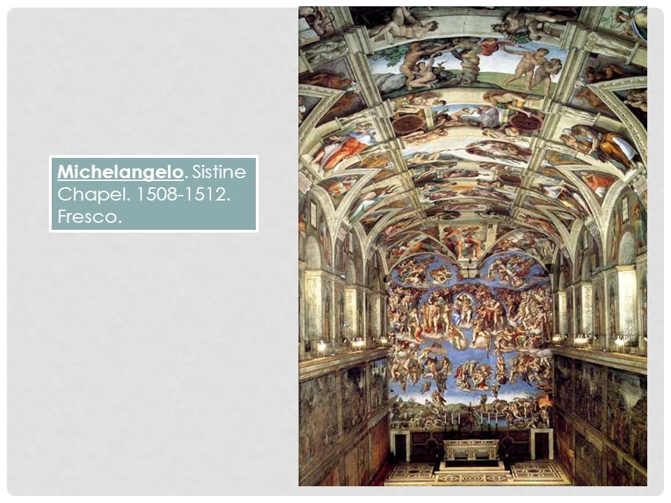 Michelangelo. Sistine Chapel Fresco.