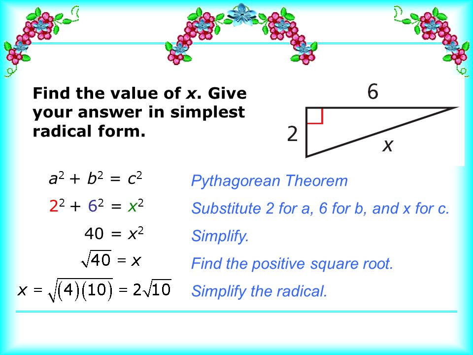 Define Pythagorean triple. 