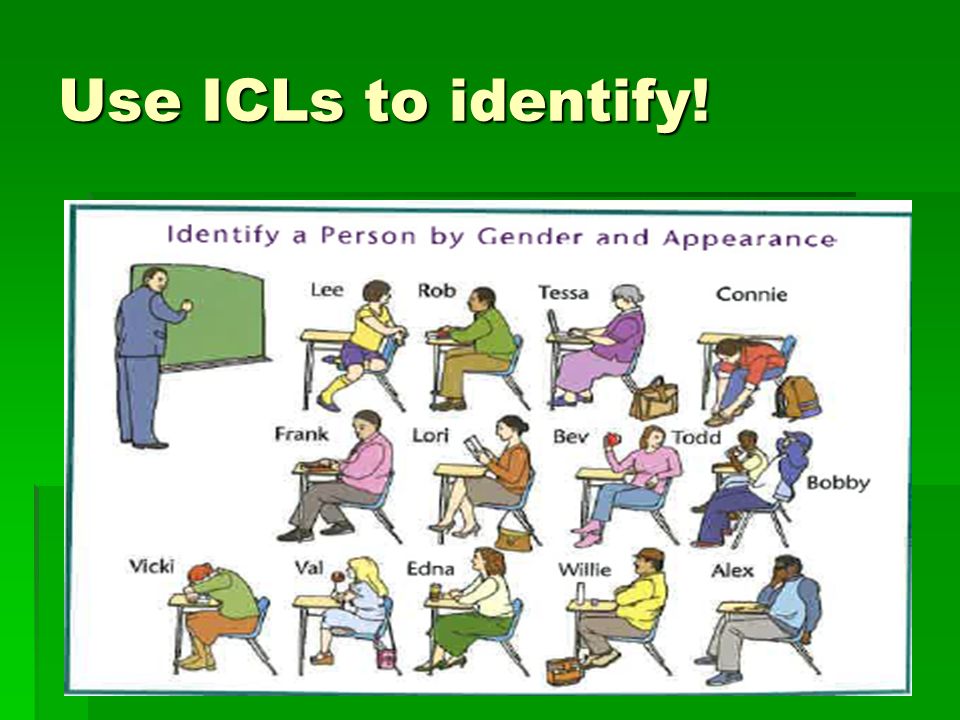 Use ICLs to identify!
