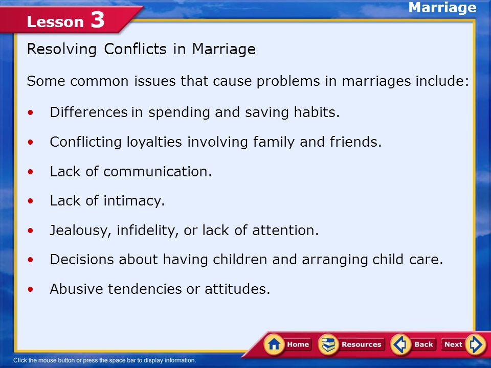 Lesson 3 Successful Marriages Marital adjustmentMarital adjustment depends on various factors.