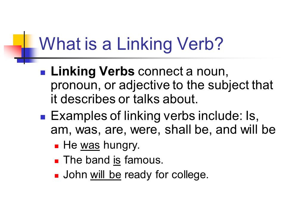 What is a Linking Verb.