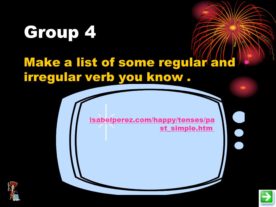 Group 3 What is the difference between the regular and irregular verbs .