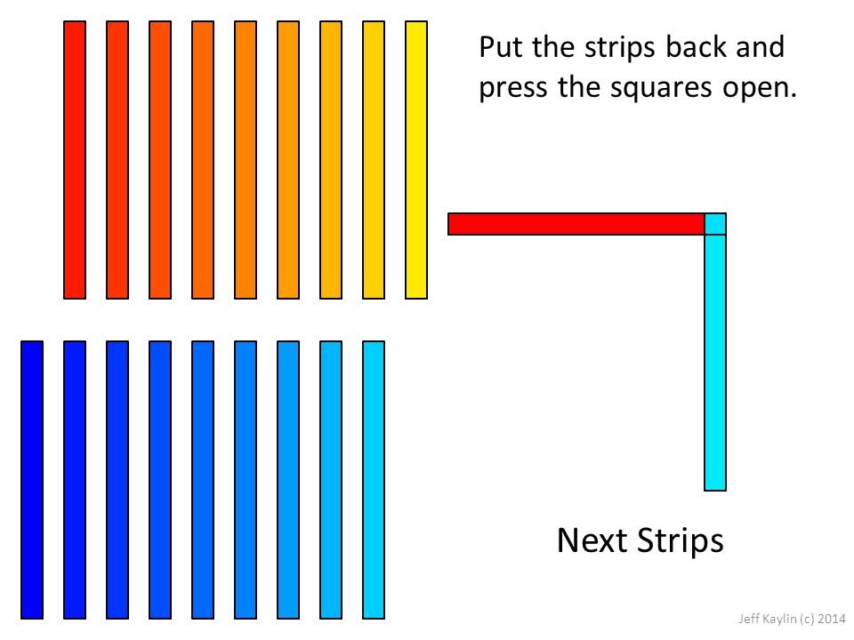 Put the strips back and press the squares open. Next Strips Jeff Kaylin (c) 2014
