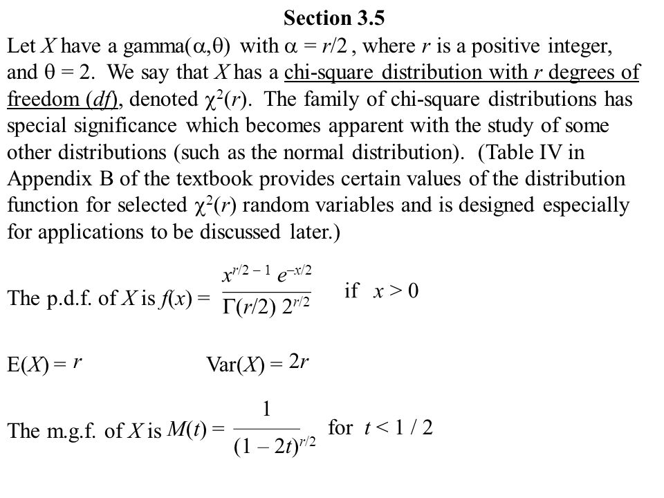 Section 3 5 Let X Have A Gamma Ef 81 A1 Ef 81 B1 With Ef 81 A1 R Section 3 5 Let X Have A Gamma Ef 81 A1 Ef 81 B1 With Ef 81 A1 R