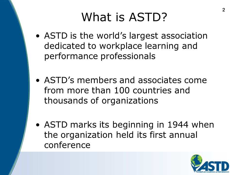 2 What is ASTD.