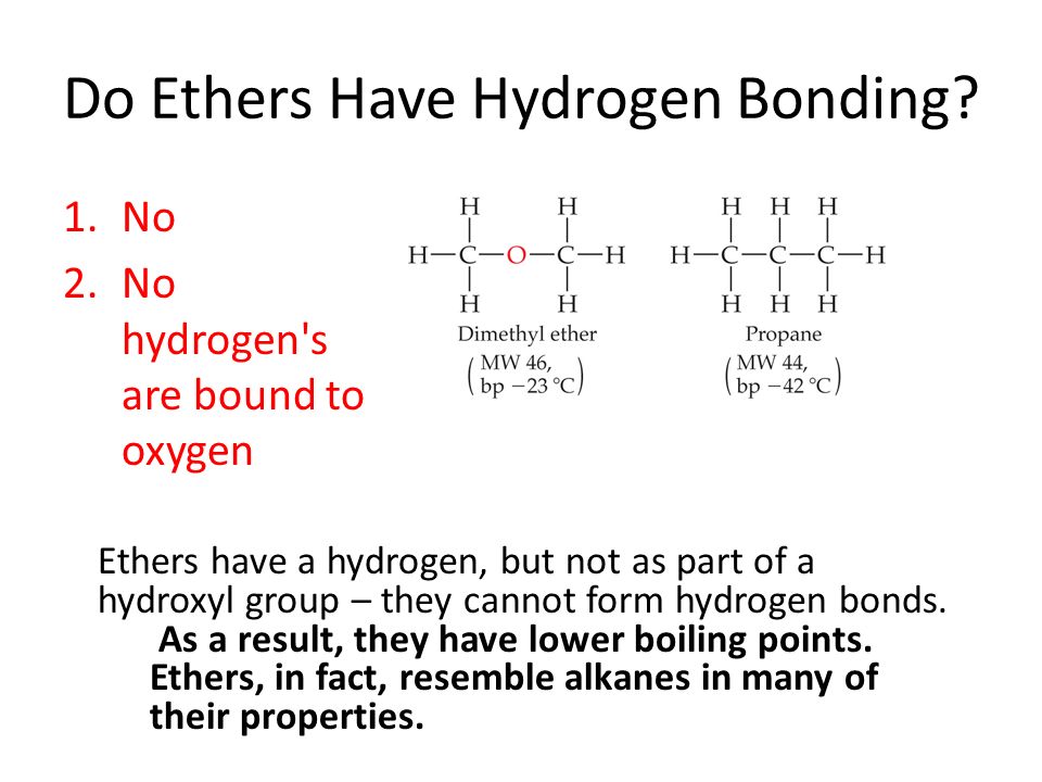 Ethers no hydrogen bond finance yahoo ca investing in the stock