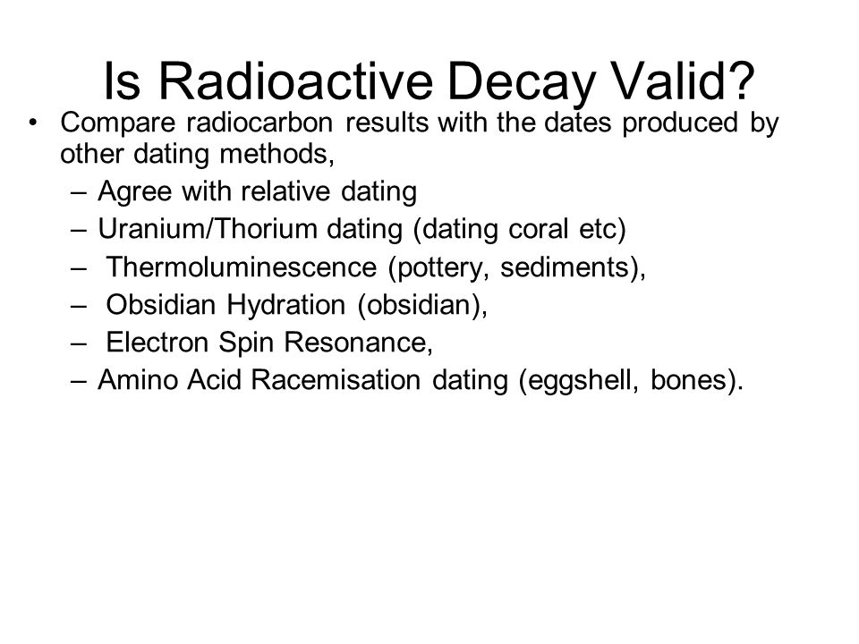 uranium-thorium dating method