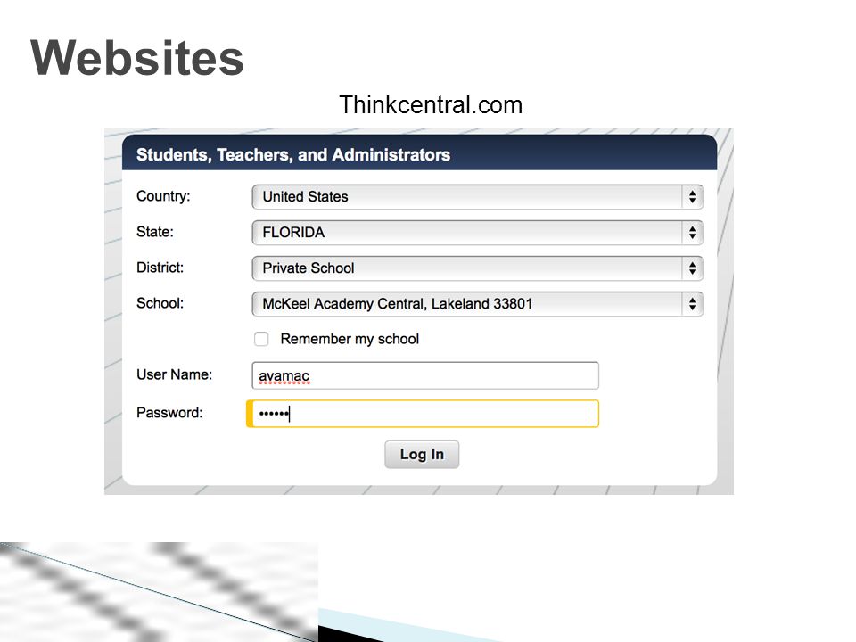 Thinkcentral.com Websites
