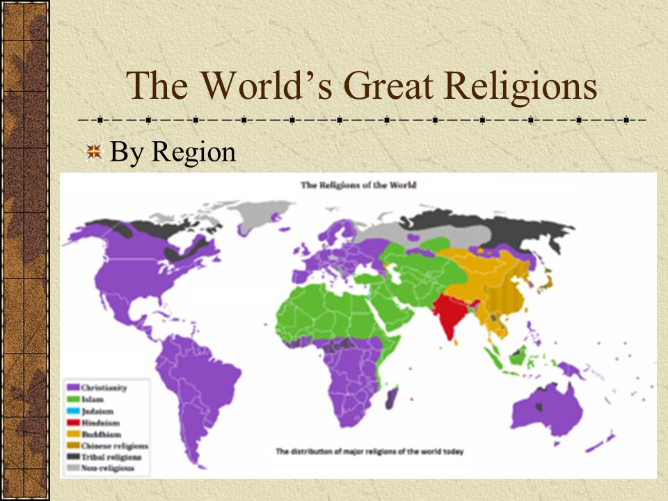 The World’s Great Religions By Region