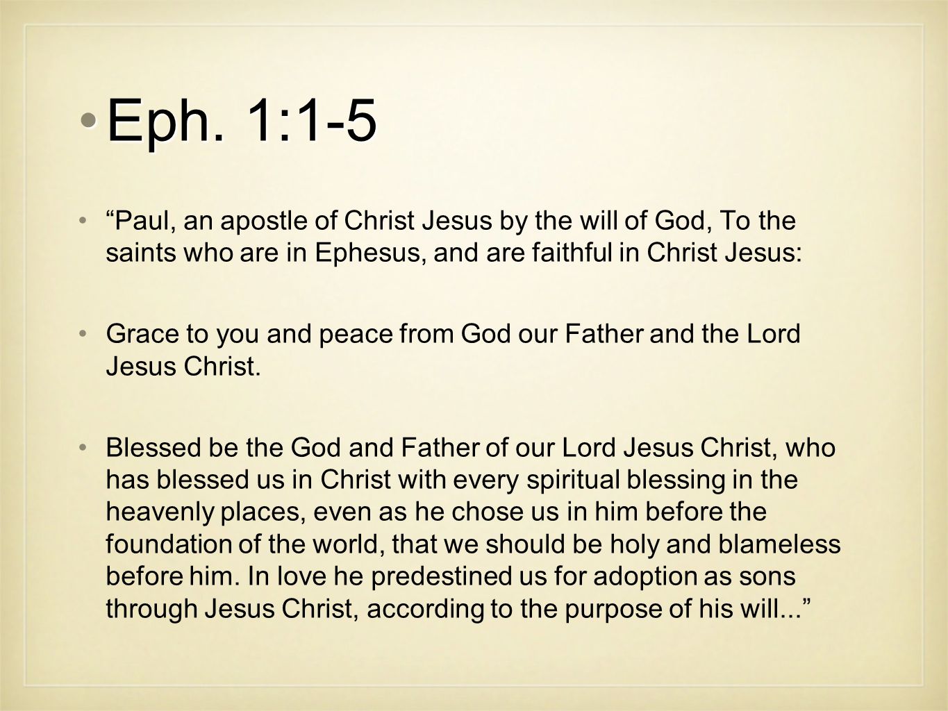 Splitting Heirs Eph 1 1 5eph 1 1 5 Paul An Apostle Of Christ Jesus By The Will Of God To The Saints Who Are In Ephesus And Are Faithful In Christ Ppt Download Splitting Heirs Eph 1 1 5eph 1 1 5 Paul An Apostle Of Christ Jesus By The Will Of God To The Saints Who Are In Ephesus And Are Faithful In Christ Ppt Download