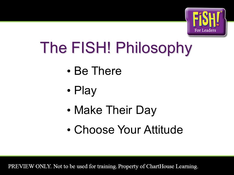 Chart House Fish Philosophy